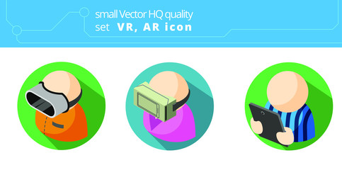 VR & AR vector flat icon