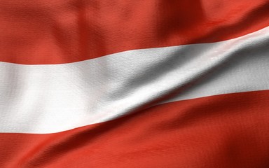 3D Illustration of Austria Flag