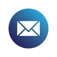 Blue envelope icon