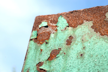 Rusty metal sheet, old grunge metal texture use for background, industrial texture for abstract Background. Iron surface rust.