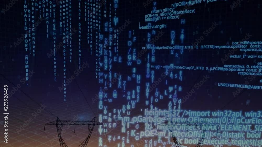 Poster program codes and power line towers