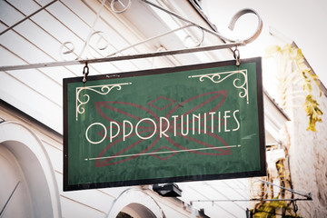 Fototapeta premium Street Sign to Opportunities