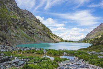 lake Kuiguk. Altai Mountains landscape
