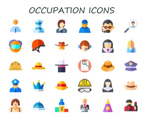 occupation icon set