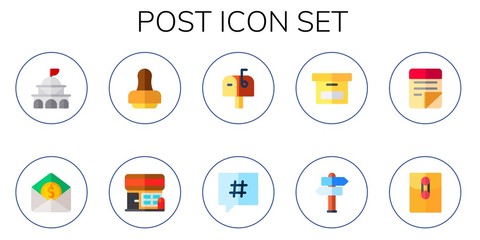 post icon set