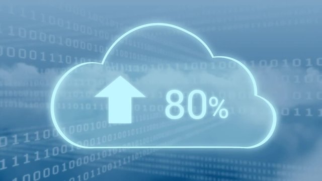 Upload progress clouds and binary codes