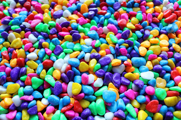 decorative colored stones	