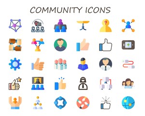 community icon set