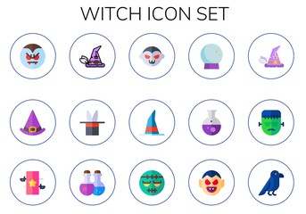 witch icon set