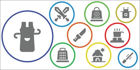 knife icon set