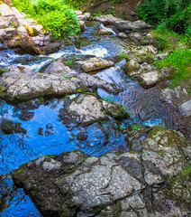 La Petite Cascade - The Little Waterfall of the Cance and Cancon rivers  - Le Neufbourg, Normandy, France