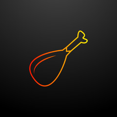 turkey nolan icon. Elements of food set. Simple icon for websites, web design, mobile app, info graphics