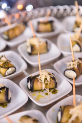 eggplant finger food and fine herbs