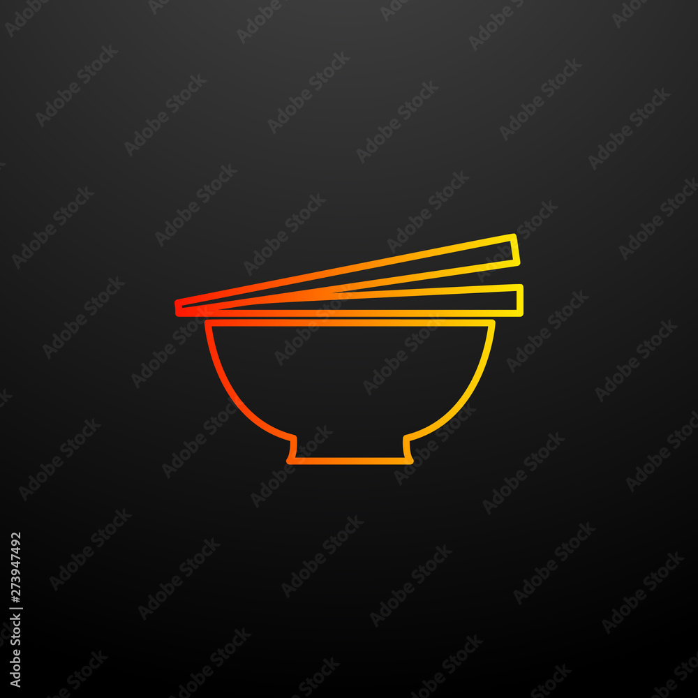 Poster soup plate nolan icon. elements of food set. simple icon for websites, web design, mobile app, info 
