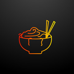 noodles nolan icon. Elements of food set. Simple icon for websites, web design, mobile app, info graphics