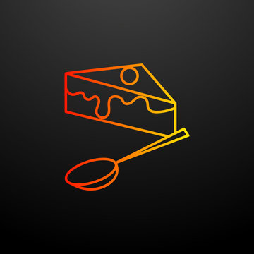 chease cake nolan icon. Elements of food set. Simple icon for websites, web design, mobile app, info graphics