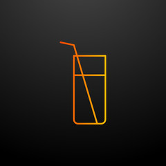 a glass of juice nolan icon. Elements of food set. Simple icon for websites, web design, mobile app, info graphics