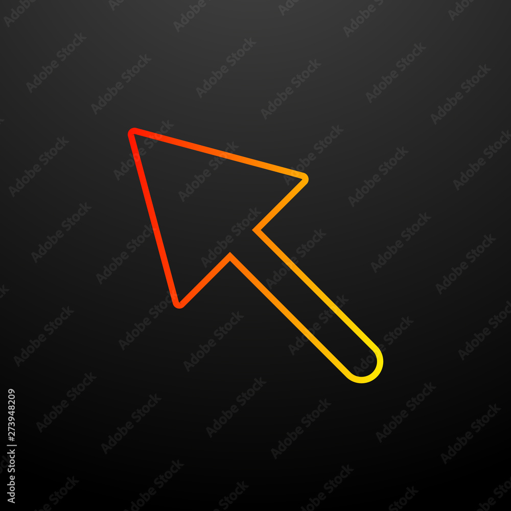 Poster cursor nolan icon. elements of mobile banking set. simple icon for websites, web design, mobile app,