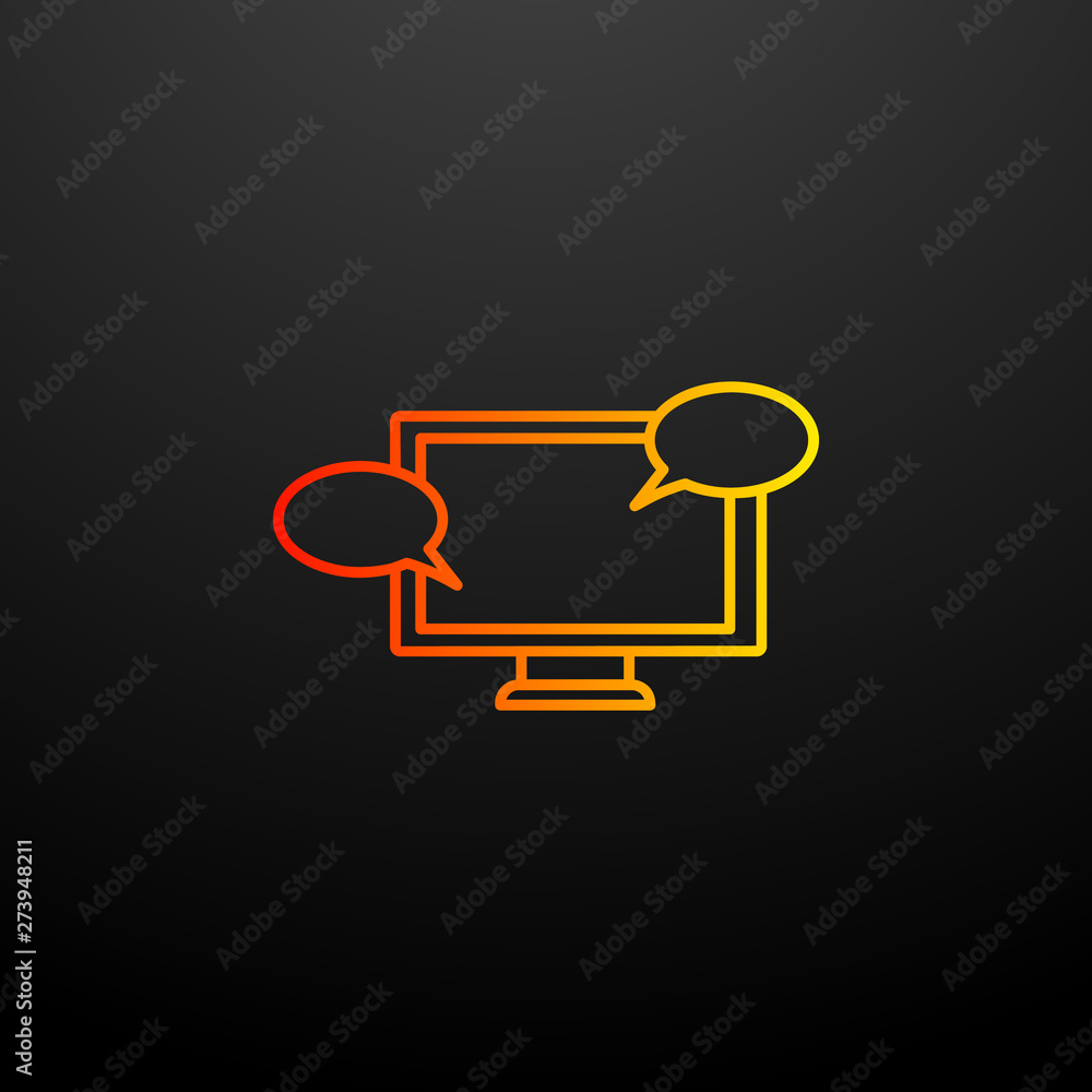 Aufkleber messages in the monitor nolan icon. elements of mobile banking set. simple icon for websites, web de