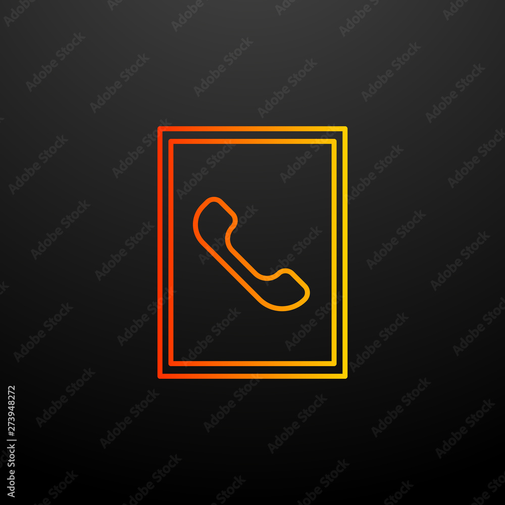 Poster handset in frame nolan icon. elements of mobile banking set. simple icon for websites, web design, m