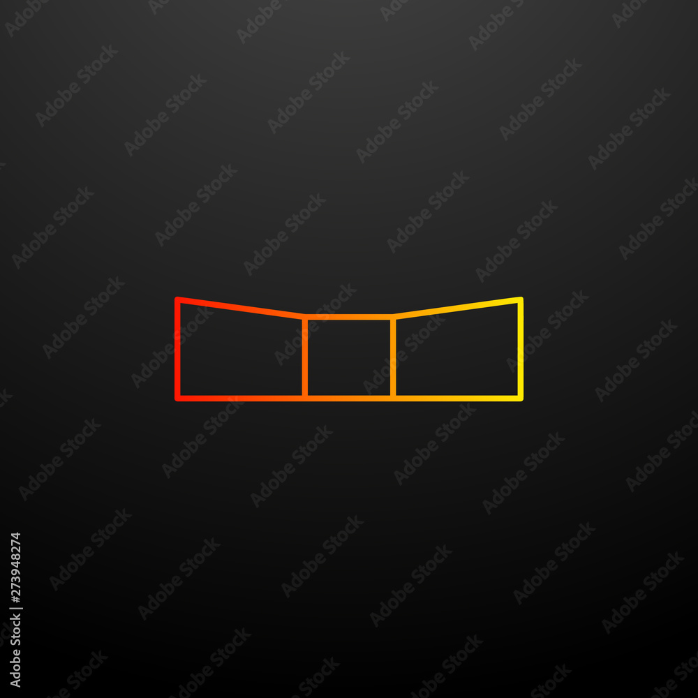 Poster open box nolan icon. elements of mobile banking set. simple icon for websites, web design, mobile ap