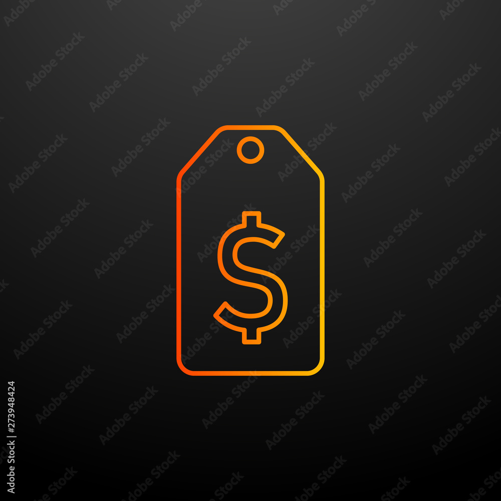 Poster dollar sign nolan icon. elements of mobile banking set. simple icon for websites, web design, mobile