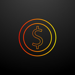a cent penny nolan icon. Elements of mobile banking set. Simple icon for websites, web design, mobile app, info graphics