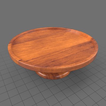 Wooden cake stand