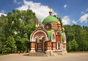 Chapel of Peter and Paul at Lower park in Lipetsk. Russia