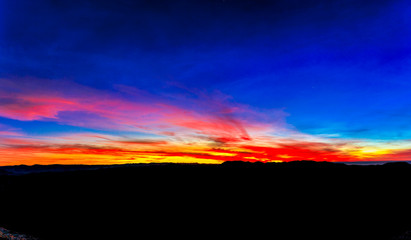 Fototapeta na wymiar sunset over Horizon, panorama
