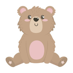 Fototapeta premium Teddy bear cartoon design vector illustration