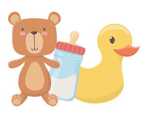 Baby shower symbol design vector illustration