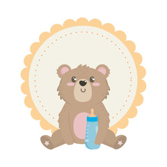 Isolated baby shower symbol design