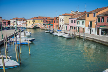 Fototapeta na wymiar Murano Islands,Venice, northeastern Italy,2019,march