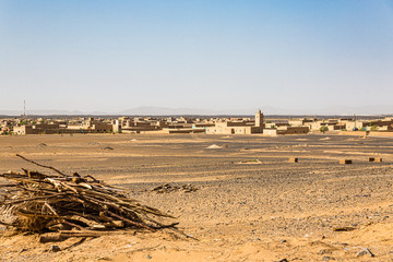 Obraz premium Sahara desert in the Merzouga region, Morocco