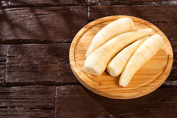 The parsnips, celery creole, racacha, virraca, white carrot - Arracacia xanthorrhiza
