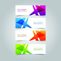 Fototapeta premium Vector abstract design banner web template