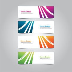 Fototapeta premium Vector abstract design banner web template