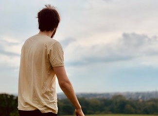 man on the beach