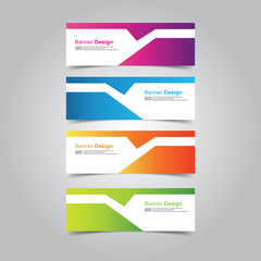 Vector abstract design banner web template