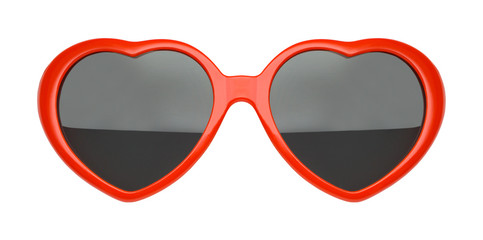 Red Heart Sunglasses Front View