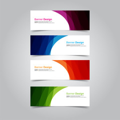 Fototapeta premium Vector abstract design banner web template