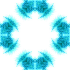 Blue Geometric Watercolor. Seamless Pattern.Surface Ornament.