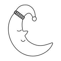 Cute moon design vector illustration