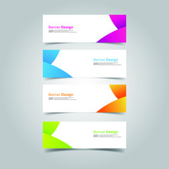 Vector abstract design banner web template