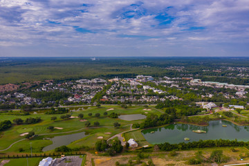 Fototapeta na wymiar Aerial photo Celebration Florida USA