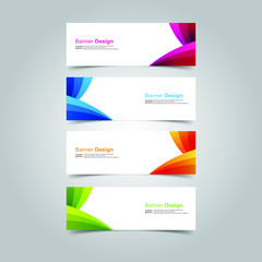 Vector abstract design banner web template