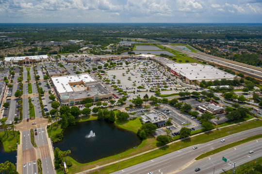 Aerial photo Waterford Lakes Town Center shopping plaza