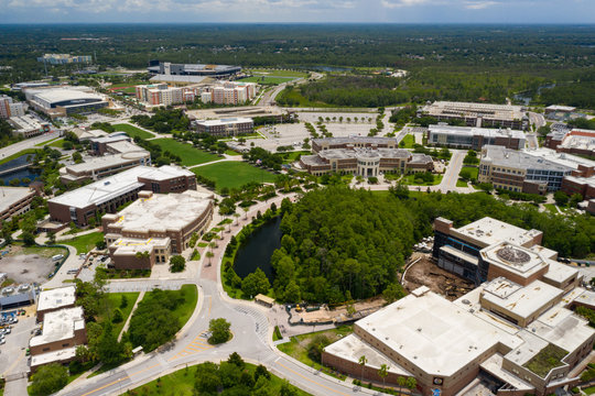 Aerial UCF campus Orlando FL
