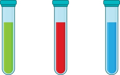 Test Tube Vector Lined